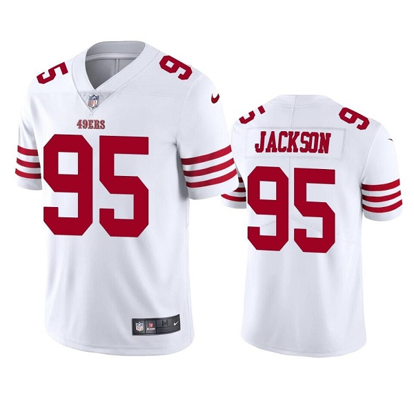 Men's White San Francisco 49ers #95 Drake Jackson 2022 Vapor Untouchable Stitched Football Jersey